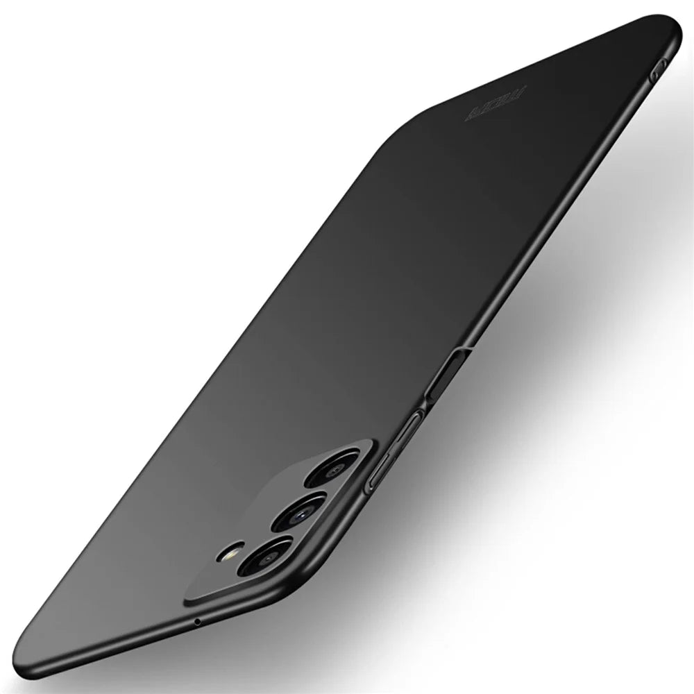 MOFI JK PC Series-1 Shield Matte Phone Case for Samsung Galaxy A13 5G, Drop-proof Protection Smartphone PC Cover  with Strap - Black - 1