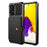 ZM03 Mobile Phone Case for Samsung Galaxy A73 5G TPU + PU Leather Wallet Kickstand Function Phone Shell with Magnetic Metal Sheet - Black - 2