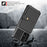 ZM03 Mobile Phone Case for Samsung Galaxy A73 5G TPU + PU Leather Wallet Kickstand Function Phone Shell with Magnetic Metal Sheet - Black - 4