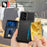 ZM03 Mobile Phone Case for Samsung Galaxy A73 5G TPU + PU Leather Wallet Kickstand Function Phone Shell with Magnetic Metal Sheet - Black - 5
