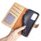 For Samsung Galaxy A23 5G (Global Version) Magnetic Closure Folio Flip Phone Cover Splicing Design Stand Leather+TPU Protective Shell with Wallet - Yellow - 5