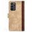 For Samsung Galaxy A23 5G (Global Version) Magnetic Closure Folio Flip Phone Cover Splicing Design Stand Leather+TPU Protective Shell with Wallet - Yellow - 7