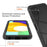 For Samsung Galaxy A22 5G (EU Version) 3-in-1 Full Coverage Phone Case PC + TPU Hybrid Cover with PET Screen Protector - Black - 4
