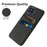 Cloth Texture Protective Case for Samsung Galaxy M53 5G, Hard PC + Cloth Back Cover with Dual Card Slot - Black - 3