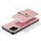 JEEHOOD for Samsung Galaxy A42 5G Detachable Design Leather Coated TPU Shell Strong Magnet Wallet RFID Blocking Protective Phone Case - Pink - 3