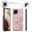 JEEHOOD for Samsung Galaxy A42 5G Detachable Design Leather Coated TPU Shell Strong Magnet Wallet RFID Blocking Protective Phone Case - Pink - 6
