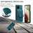 JEEHOOD for Samsung Galaxy A12 Strong Magnet Wallet Detachable Design Phone Protector Leather Coated TPU RFID Blocking Case - Blue - 4