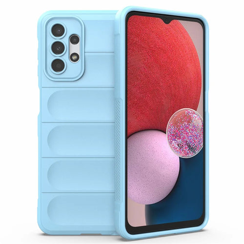 For Samsung Galaxy A13 4G Shock Resistant TPU Phone Protector Case Rugged Back Phone Cover - Baby Blue - 1