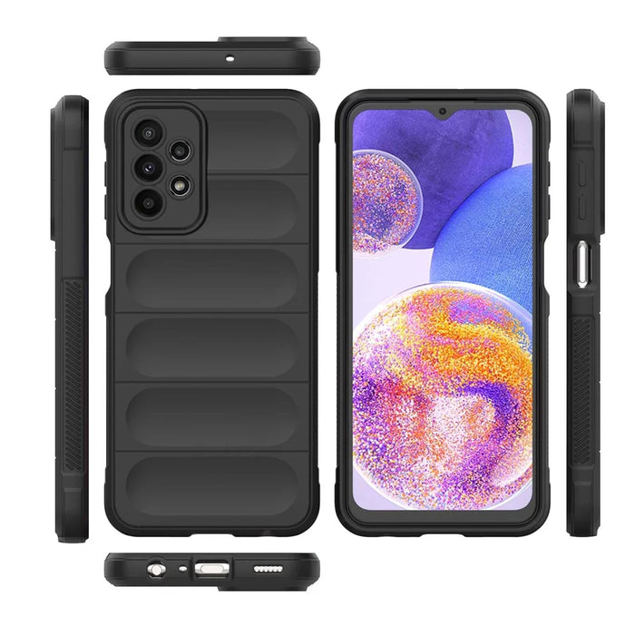 For Samsung Galaxy A23 5G (Global Version) / 4G TPU Phone Case Anti-drop Protection Back Cover - Black - 7