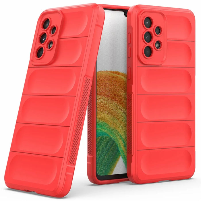 For Samsung Galaxy A33 5G Shockproof TPU Mobile Phone Protective Case Anti-drop Cover - Red - 2