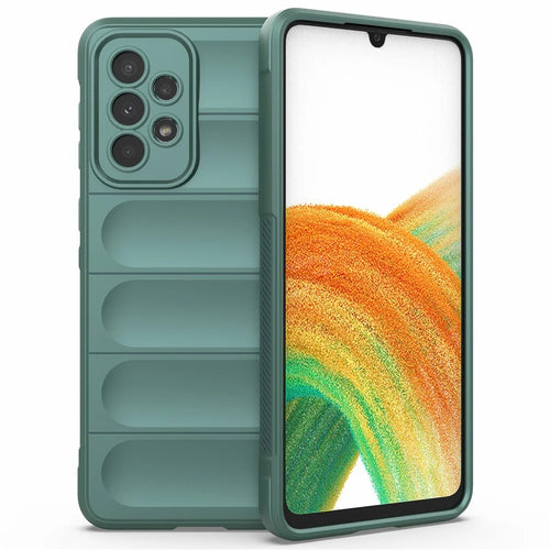 For Samsung Galaxy A53 5G Anti-scratch Drop Protection Rugged TPU Phone Protector Case Back Phone Cover - Green - 1