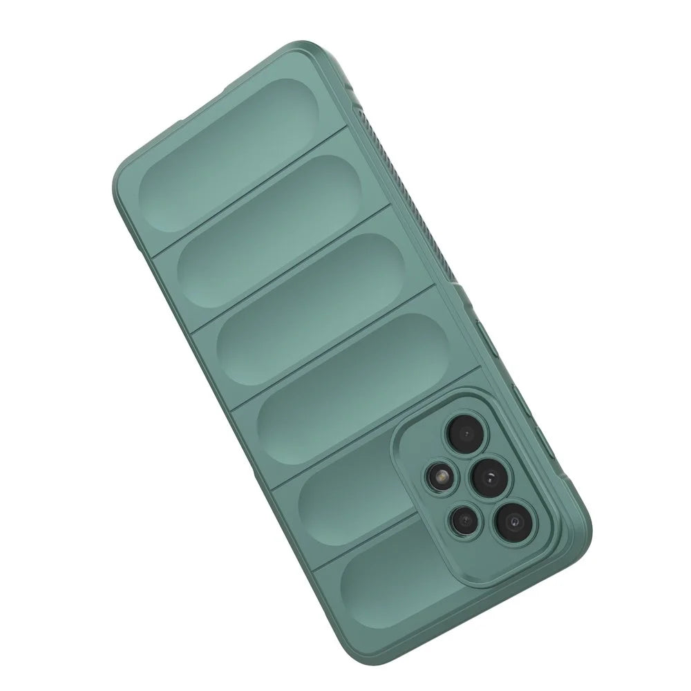For Samsung Galaxy A53 5G Anti-scratch Drop Protection Rugged TPU Phone Protector Case Back Phone Cover - Green - 4