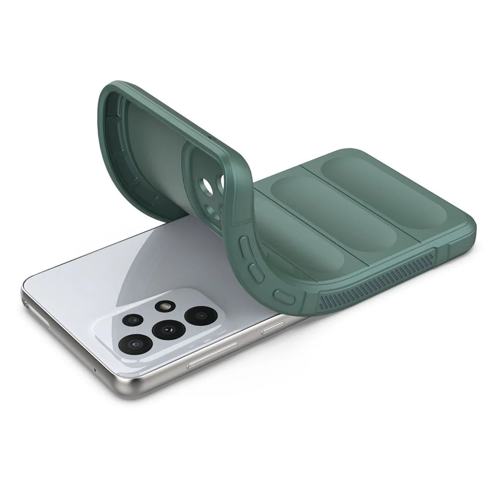 For Samsung Galaxy A53 5G Anti-scratch Drop Protection Rugged TPU Phone Protector Case Back Phone Cover - Green - 6