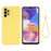 For Samsung Galaxy A23 5G (Global Version) / 4G Liquid Silicone Back Cover Soft Microfiber Lining Scratch-resistant Phone Protector - Yellow - 1
