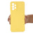 For Samsung Galaxy A23 5G (Global Version) / 4G Liquid Silicone Back Cover Soft Microfiber Lining Scratch-resistant Phone Protector - Yellow - 5