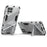 For Samsung Galaxy M33 5G (Global) PC + TPU Case Phone Back Cover with Kickstand - White - 2