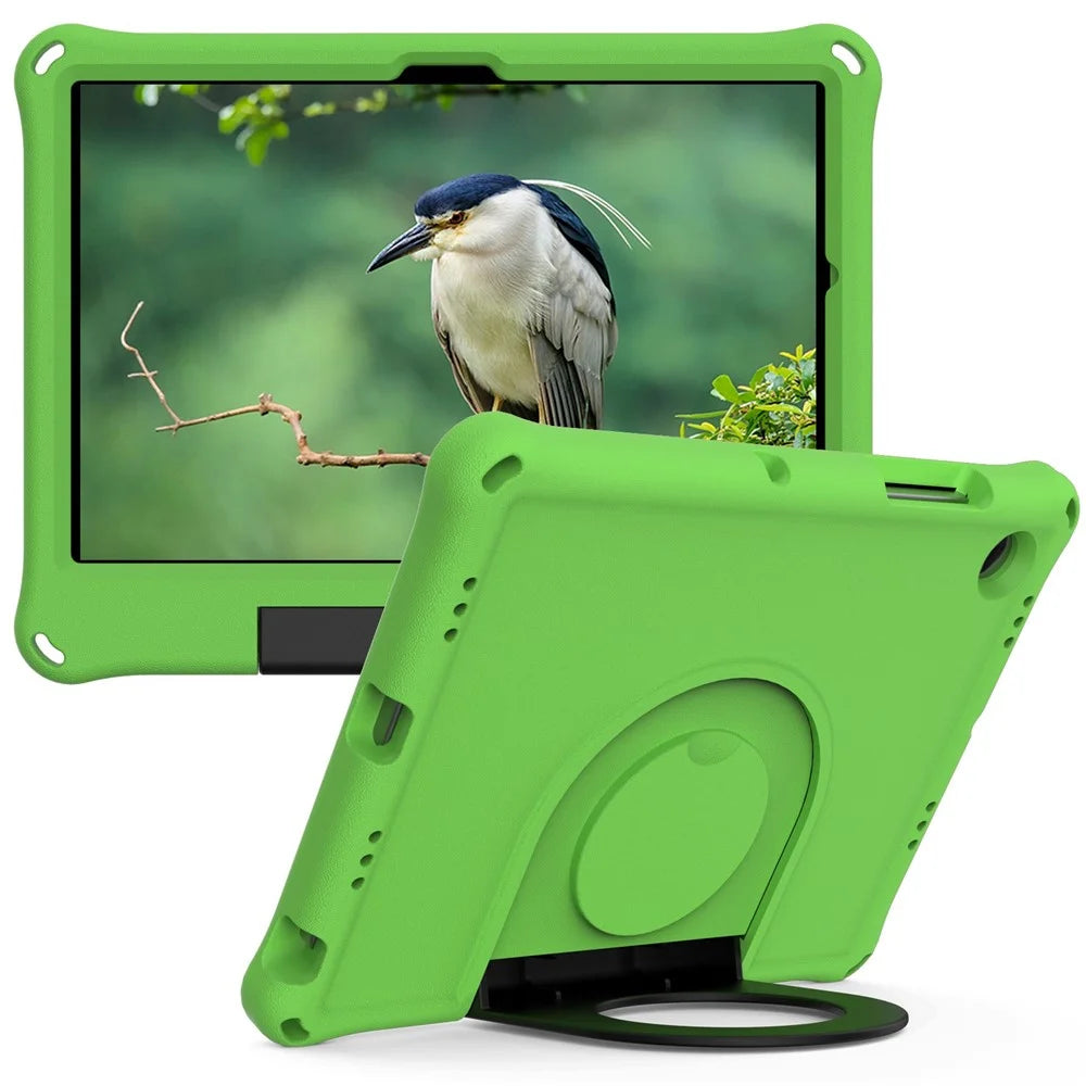 For Samsung Galaxy Tab A8 10.5 (2021) / (2022) EVA Tablet Protective Case Foldable Ring Kickstand Design Drop-proof Cover - Green - 2