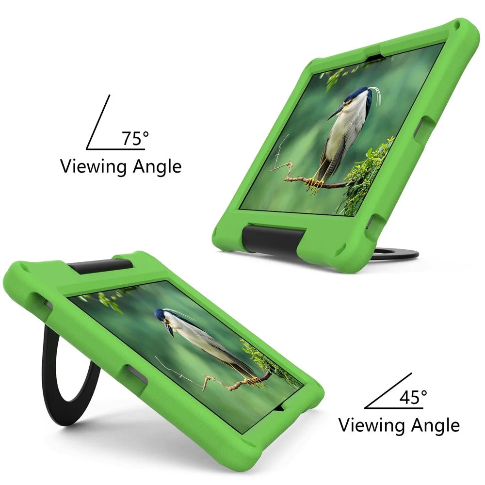 For Samsung Galaxy Tab A8 10.5 (2021) / (2022) EVA Tablet Protective Case Foldable Ring Kickstand Design Drop-proof Cover - Green - 4