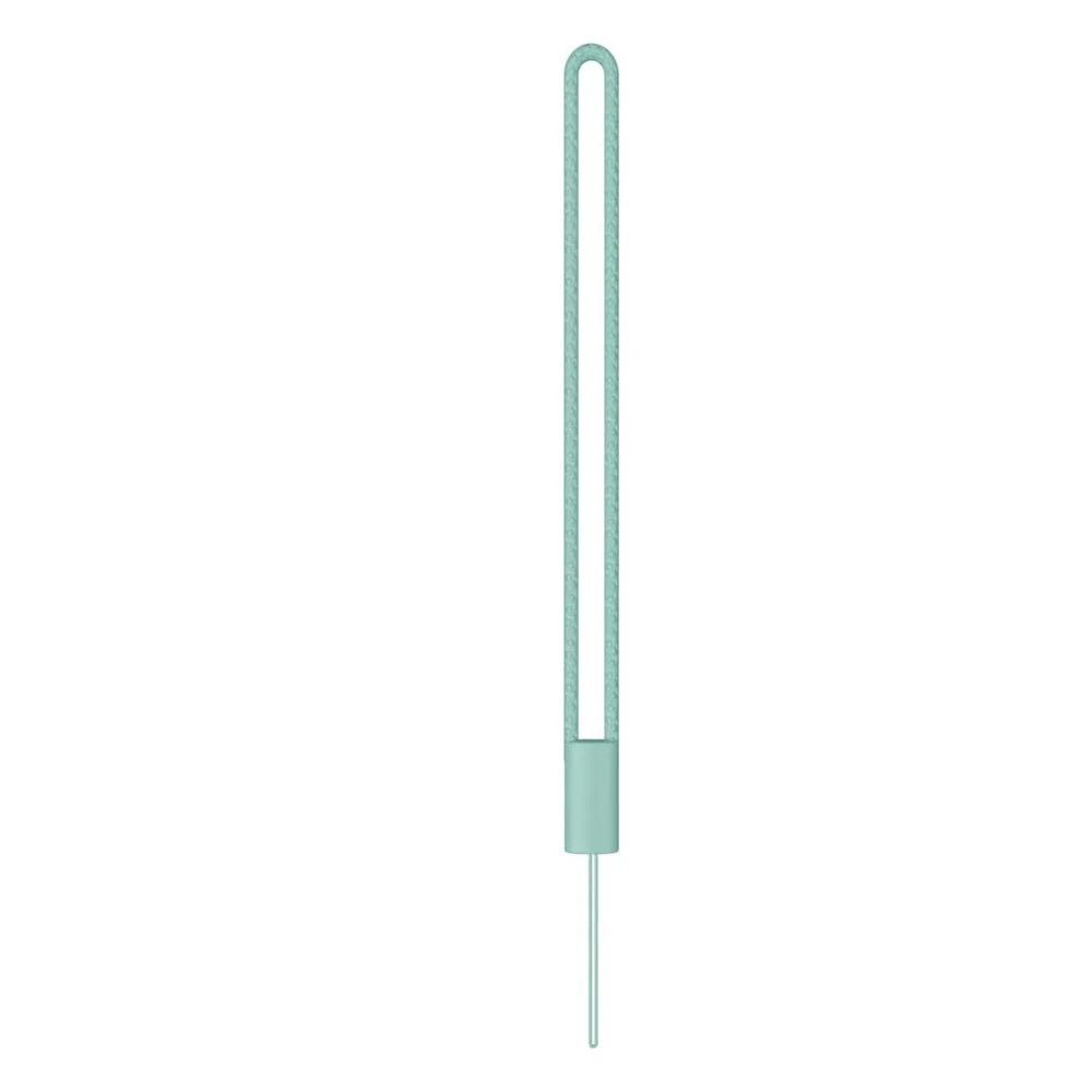 For Samsung Galaxy A53 5G Ring Kickstand Design Liquid Silicone Phone Case Anti-scratch Cover with Lanyard - Green - 7