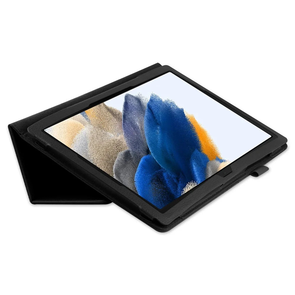For Samsung Galaxy Tab A8 10.5 (2021) / (2022) Litchi Texture Tablet Case PU Leather Protective Cover with Auto Wake / Sleep - Black - 2