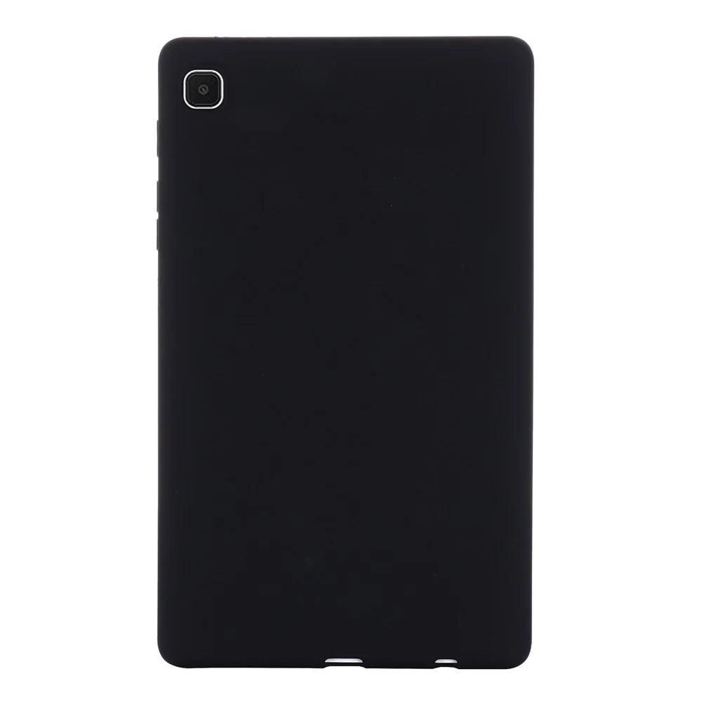 Liquid Silicone Tablet Case for Samsung Galaxy Tab A7 Lite 8.7-inch, Microfiber Lining Anti-scratch Protective Cover - Black - 1