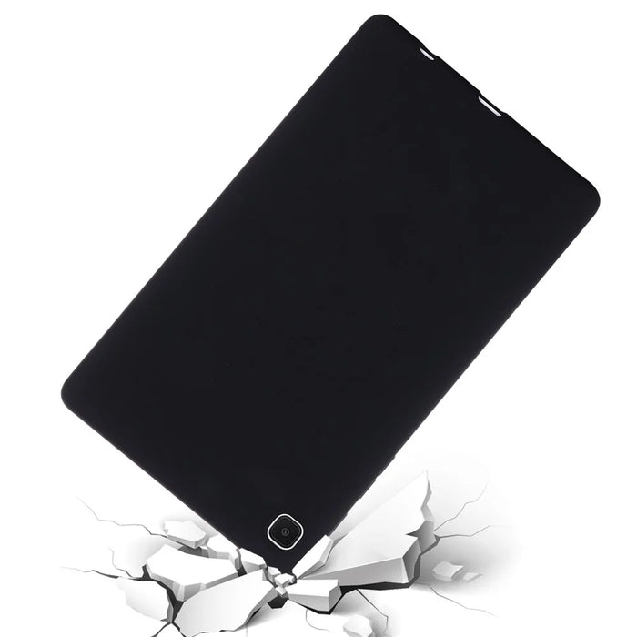Liquid Silicone Tablet Case for Samsung Galaxy Tab A7 Lite 8.7-inch, Microfiber Lining Anti-scratch Protective Cover - Black - 3