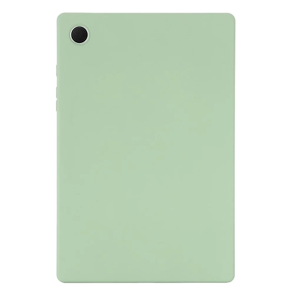 Liquid Silicone Tablet Cover for Samsung Galaxy Tab A8 10.5 (2021) / (2022) , Shockproof Microfiber Lining Slim Tablet Case - Green - 1