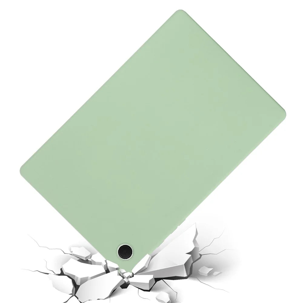 Liquid Silicone Tablet Cover for Samsung Galaxy Tab A8 10.5 (2021) / (2022) , Shockproof Microfiber Lining Slim Tablet Case - Green - 3