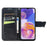 Big Butterfly Imprinting Leather Phone Shell for Samsung Galaxy A23 5G (Global Version), Drop-Prevention PU Leather Stand Wallet Case with Handy Strap - Black - 2