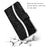For Samsung Galaxy A13 4G Glittery Sequins Splicing Cover PU Leather Stand Detachable Wrist Strap Flip Wallet Phone Case - Black - 4
