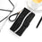 For Samsung Galaxy A13 4G Glittery Sequins Splicing Cover PU Leather Stand Detachable Wrist Strap Flip Wallet Phone Case - Black - 7