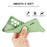 ENKAY HAT PRINCE Liquid Silicone Case for Samsung Galaxy A53 5G, Drop Resistant Straight Edge Design Camera Protection Lens Protector Cover - Light Green - 3