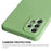 ENKAY HAT PRINCE Liquid Silicone Case for Samsung Galaxy A53 5G, Drop Resistant Straight Edge Design Camera Protection Lens Protector Cover - Light Green - 4