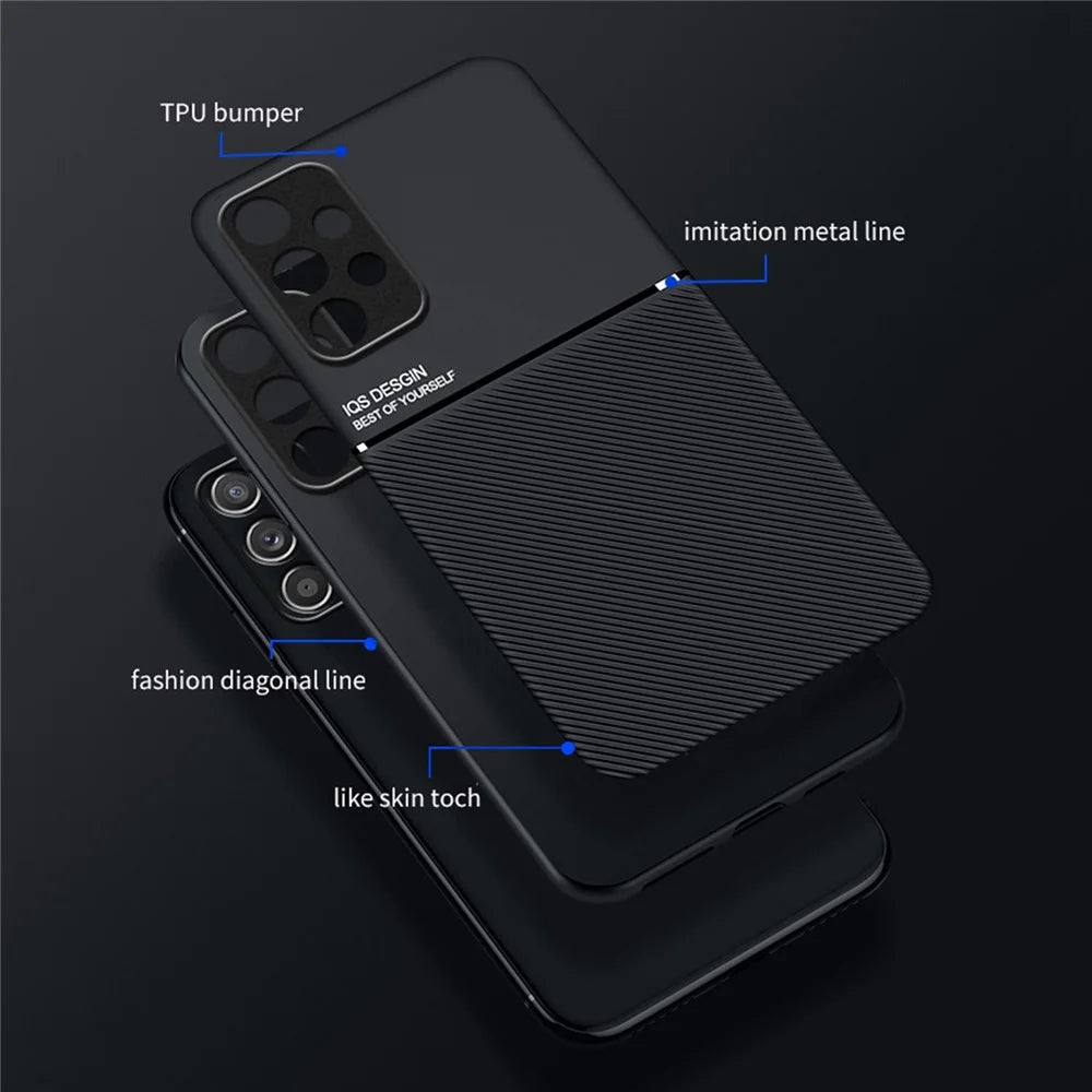 For Samsung Galaxy A73 5G Wear-resistant Precise Cutout PU Leather + TPU Imprinted Cell Phone Case with Built-in Magnetic Metal Sheet - Blue - 4