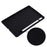 For Samsung Galaxy Tab S8/S7 Solid Color Tablet Case Microfiber Lining Liquid Silicone Anti-fall Protective Cover - Black - 6