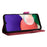 For Samsung Galaxy A22 5G (EU Version) Anti-scratch PU Leather Phone Case Hardware Design Smartphone Cover with Wallet Stand - Rose - 6