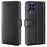 For Samsung Galaxy M33 5G (Global) Case Genuine Split Leather Phone Cover with Wallet Stand - Black - 1