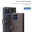 For Samsung Galaxy M33 5G (Global) Case Genuine Split Leather Phone Cover with Wallet Stand - Black - 4