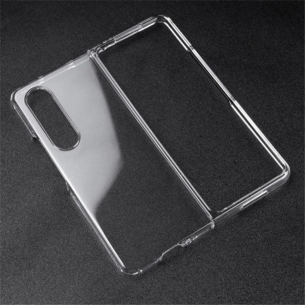 For Samsung Galaxy Z Fold4 5G Transparent Hard PC Case Anti-Fall All-Around Protection Shell - 3