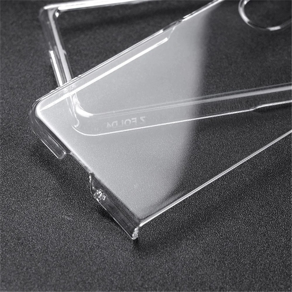 For Samsung Galaxy Z Fold4 5G Transparent Hard PC Case Anti-Fall All-Around Protection Shell - 4
