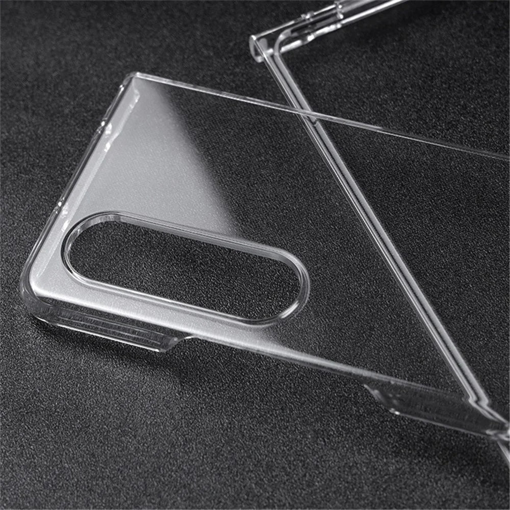 For Samsung Galaxy Z Fold4 5G Transparent Hard PC Case Anti-Fall All-Around Protection Shell - 5
