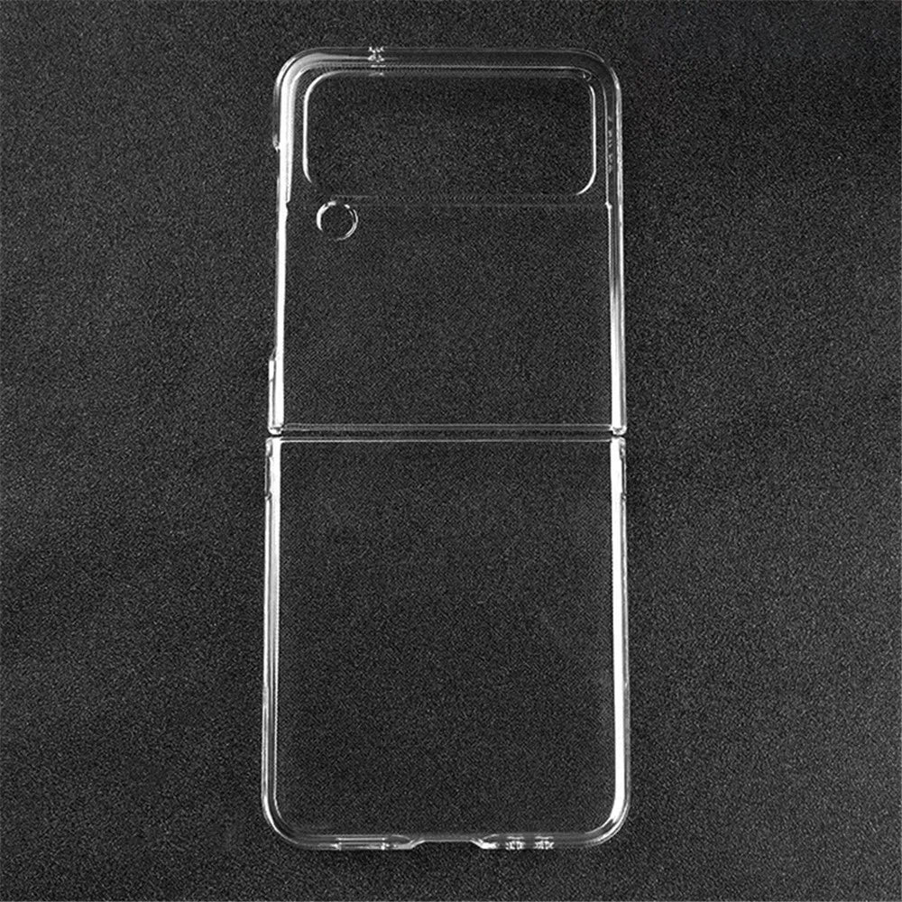 For Samsung Galaxy Z Flip4 5G Clear Case Hard PC Full Protection Shockproof Anti-fall Cover - 1