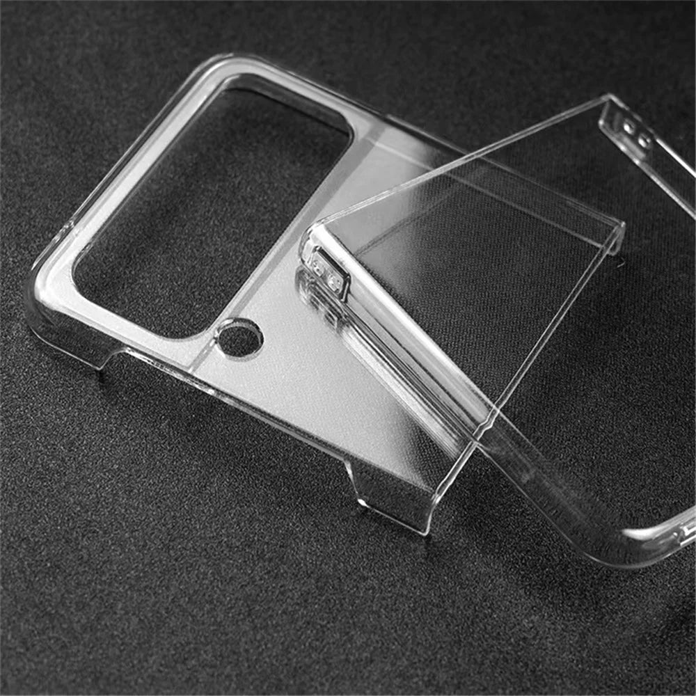 For Samsung Galaxy Z Flip4 5G Clear Case Hard PC Full Protection Shockproof Anti-fall Cover - 5