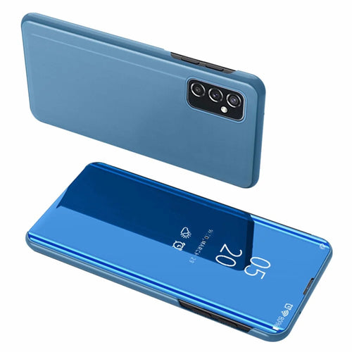 For Samsung Galaxy M23 5G / F23 5G Flip Leather Cover with Stand Full Body Protective Phone Case - Sky Blue - 1