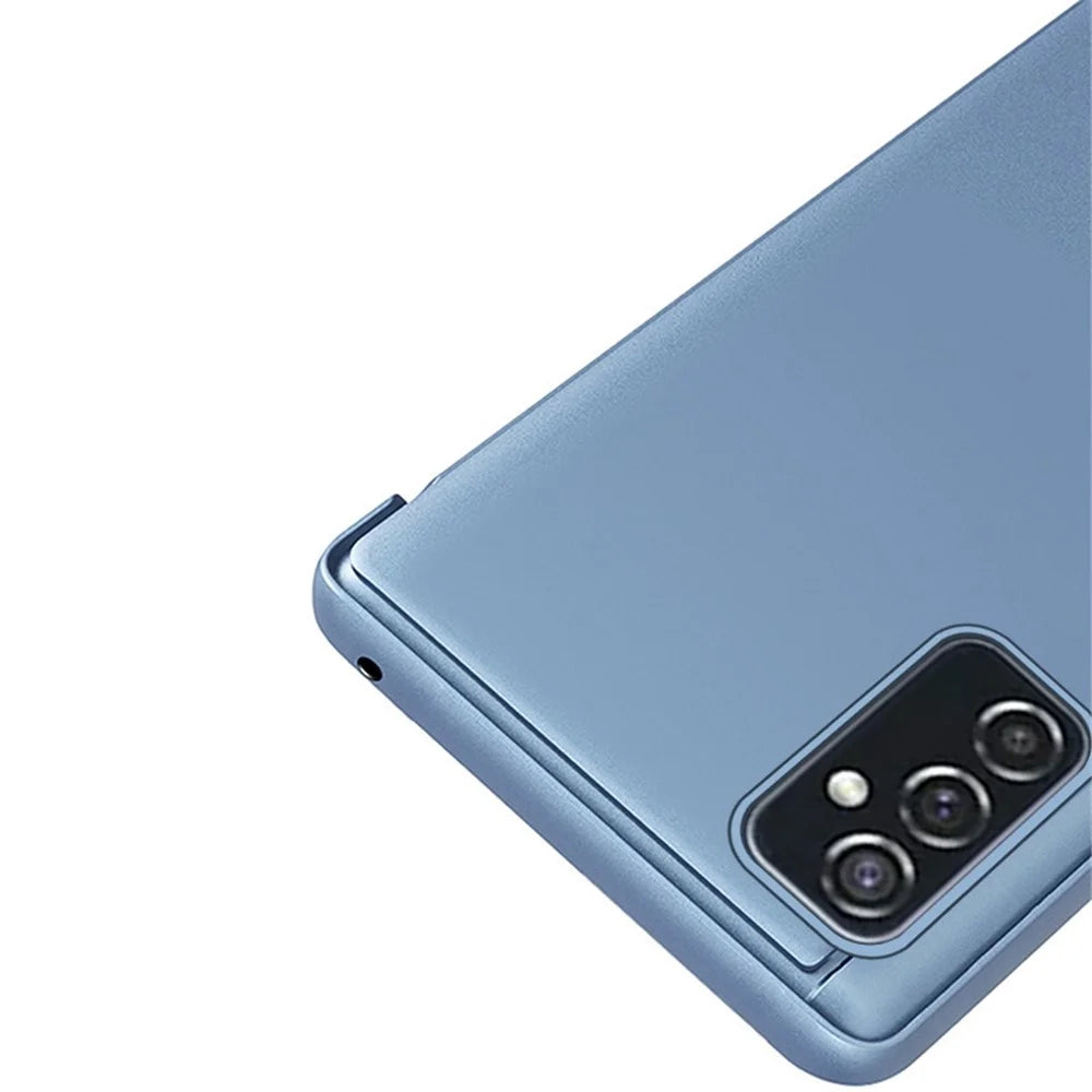 For Samsung Galaxy M23 5G / F23 5G Flip Leather Cover with Stand Full Body Protective Phone Case - Sky Blue - 6
