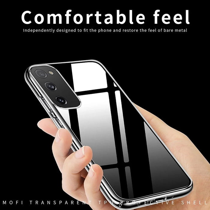 MOFI For Samsung Galaxy S20 FE 2022/S20 FE/S20 FE 5G/S20 Lite Drop-proof Transparent Phone Case Protector Soft TPU Back Cover - 4