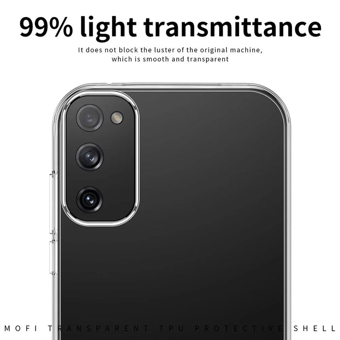 MOFI For Samsung Galaxy S20 FE 2022/S20 FE/S20 FE 5G/S20 Lite Drop-proof Transparent Phone Case Protector Soft TPU Back Cover - 7