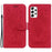 For Samsung Galaxy A33 5G Stand Wallet Flip Leather Case Imprinting Roses Butterflies Pattern Phone Cover - Red - 1