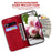 For Samsung Galaxy A33 5G Stand Wallet Flip Leather Case Imprinting Roses Butterflies Pattern Phone Cover - Red - 3