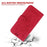 For Samsung Galaxy A33 5G Stand Wallet Flip Leather Case Imprinting Roses Butterflies Pattern Phone Cover - Red - 5